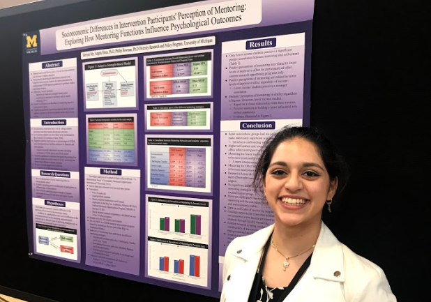 Sabriyah Mir presenting her research