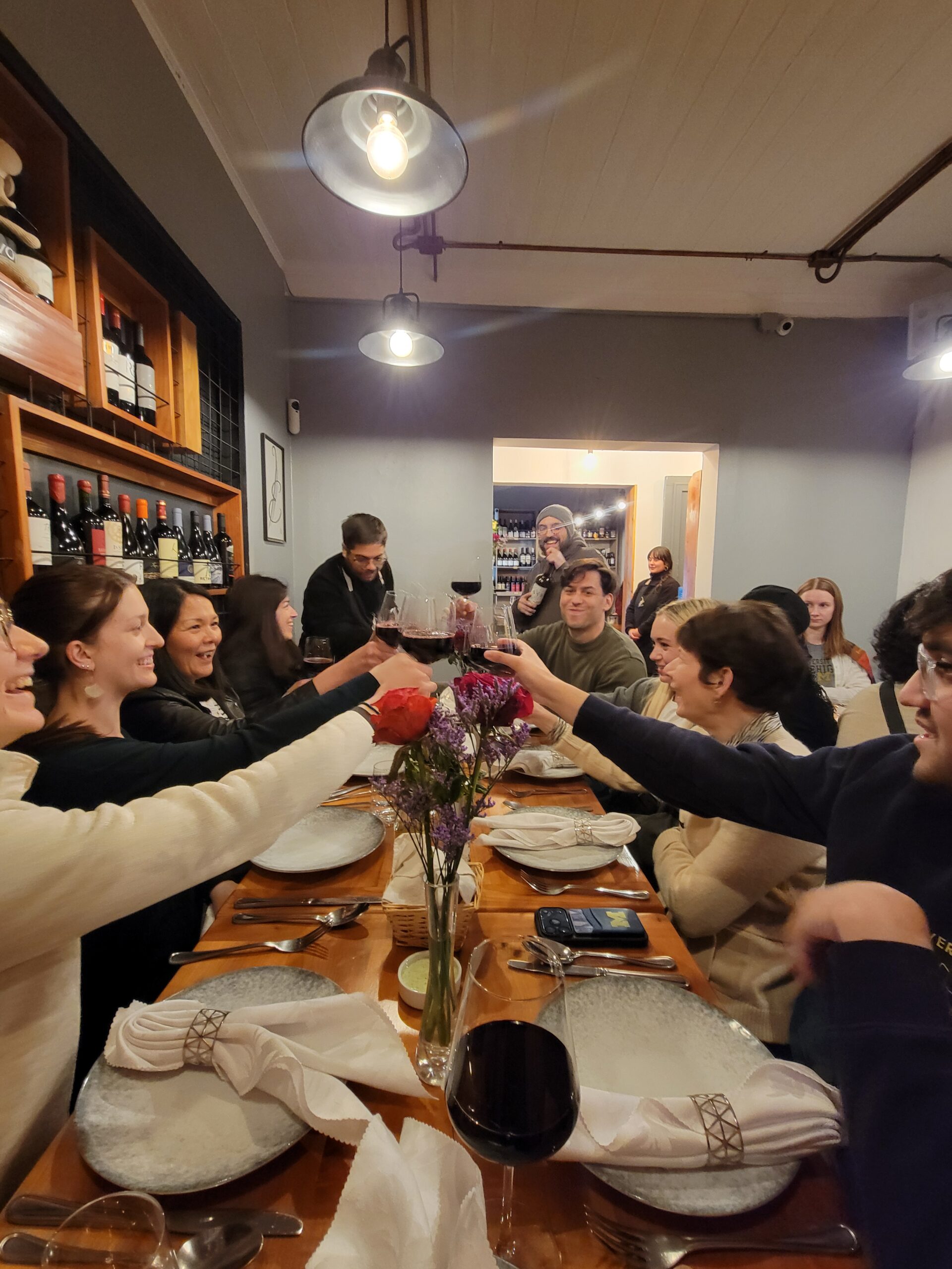 Toasting the success of the group's time together